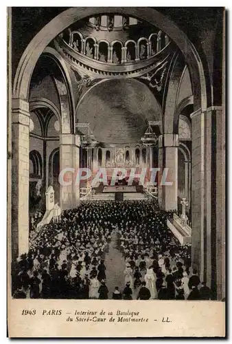 Cartes postales Paris Interieur de la Basilique du Sacre Coeur de Mont Montmartre