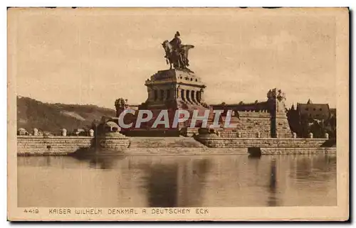 Cartes postales Kaiser Uilhelm Denkmal a Deutschen Eck