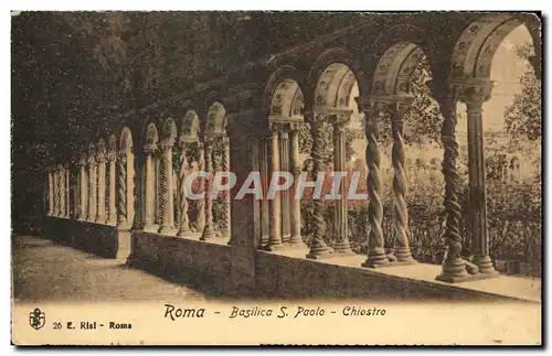 Cartes postales Roma Basilica Paolo Chiostro