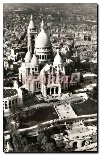 Ansichtskarte AK En Avion sur Paris La Basilique du Sacre Coeur de Montmartre