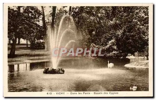 Cartes postales Vichy Dans Les Parcs Bassin Des Cygnes