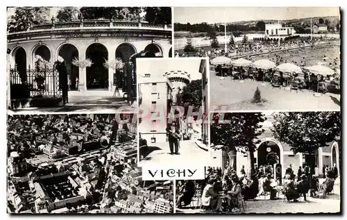 Ansichtskarte AK Vichy Entree De La Source Des Celestins Piscine de Bellerive Tour de l&#39horloge Hopital