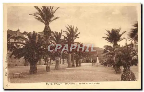 Cartes postales Cote D&#39azur Bandol Allees Alfred Vivien