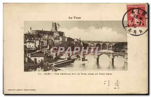 Ansichtskarte AK La Tarn Albi Vue Generale Sur Le Tarn Prise Du Pont Neuf