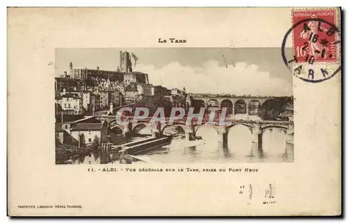 Cartes postales La Tarn Albi Vue Generale Sur Le Tarn Prise Du Pont Neuf