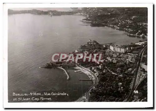 Moderne Karte Beaulieu Mer Vue Generale Et St Jean Cap Ferrat