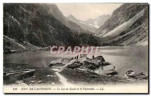 Cartes postales Env De Cauterets Le Lac de Gaube et le Vignemale