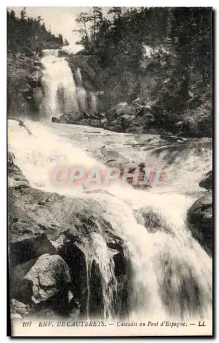 Ansichtskarte AK Env De Cauterets Cascades du pont d&#39Espagne