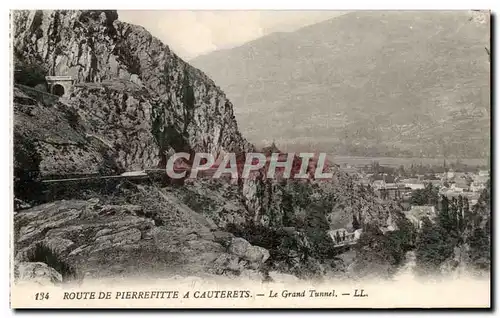 Cartes postales Cauterets Route De Pierrefitte a Le Grand Tunnel