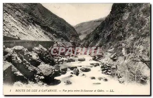 Ansichtskarte AK Gavarnie Route De Luz A Vue Prise enter St Sauveur et Gedre