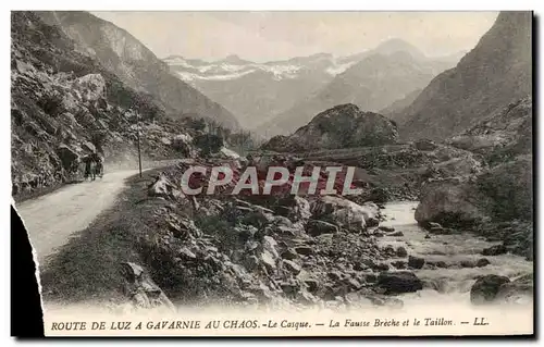 Ansichtskarte AK Gavarnie Route De Luz A Au Chaos Le Casque La Fausse Breche et le Taillon