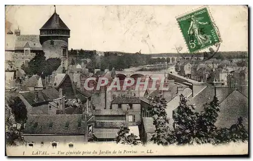 Cartes postales Laval Vue Generale Prise Du Jardin De La Perrine