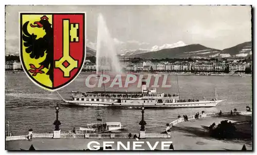 Cartes postales moderne Geneve Bateau