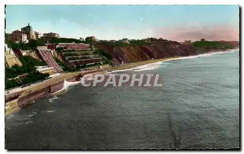 Cartes postales Biarritz Cote Dos Basques Et les Falaises