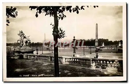 Ansichtskarte AK Paris Place De La Concorde Tour Eiffel