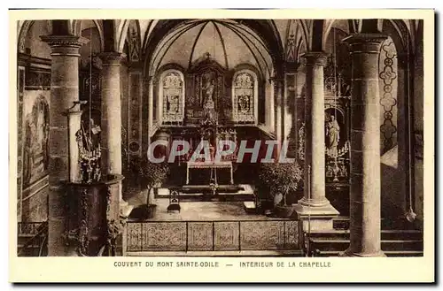 Ansichtskarte AK Couvent Du Mont Sainte Odile Interieur De La Chapelle