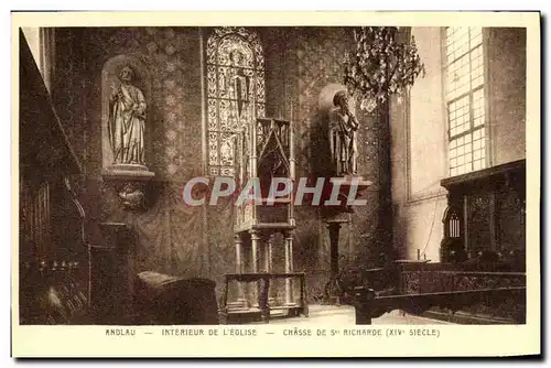 Ansichtskarte AK Andlau Interieur De L&#39Eglise Chasse De St Richarde