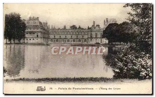 Cartes postales Palais de Fontainbleau L&#39Etang des Carpes