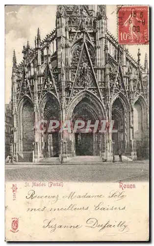 Ansichtskarte AK St Maclou Portail Rouen