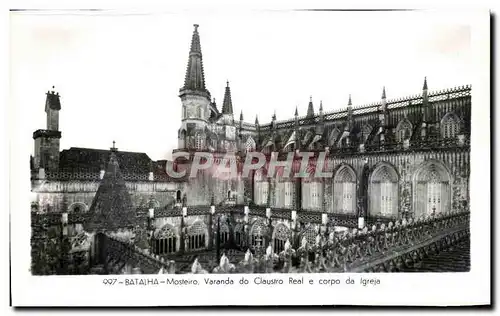 Cartes postales Batalha Mosteiro Varanda do claustro Real e Corpo da lgreja