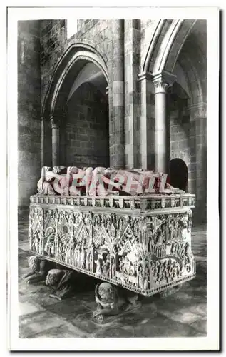 Ansichtskarte AK Alcobaca Tumulo de D Ines de Castro Tombeau de D Ines Castro Tomb of D Ines de Castro