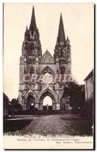 Cartes postales Environs de Villers Cotterets Ruines de l&#39Abbaye de Saint Jean des Vignes