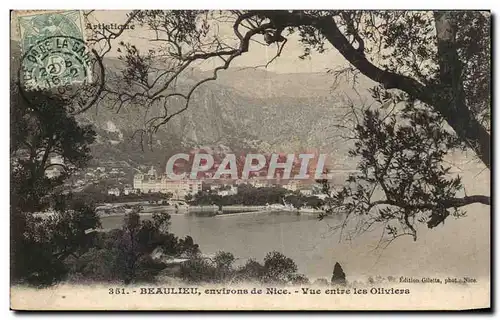 Cartes postales Beaulieu Environs de Nice Vue wentre les Oliviers