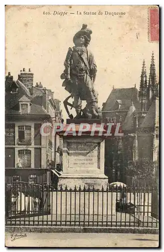 Cartes postales Dieppe La Statue de Duquesne