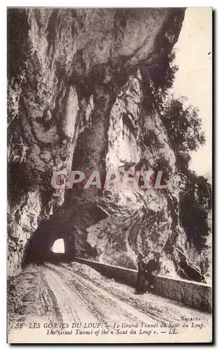 Ansichtskarte AK Les gorges du Loup Le Grand Tunnel da saut du Loup