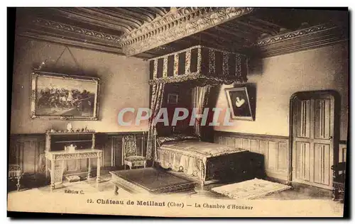 Ansichtskarte AK Chateau de Meillant La Chambre d&#39Honneur