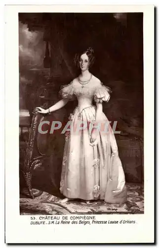 Ansichtskarte AK Chateau De Compiegne Dubufe La Reine Des Belges Princesse Louise d&#39Orleans