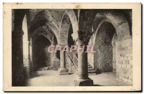 Ansichtskarte AK Abbaye Du Mont Saint Michel Salle de L&#39Aquilon