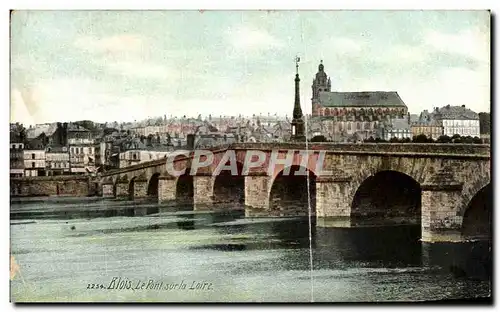 Ansichtskarte AK Blois Le Pont sur la Loire