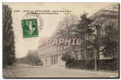 Cartes postales Bois de Boulogne Salle De Fetes du Jardin d&#39Acclimatation