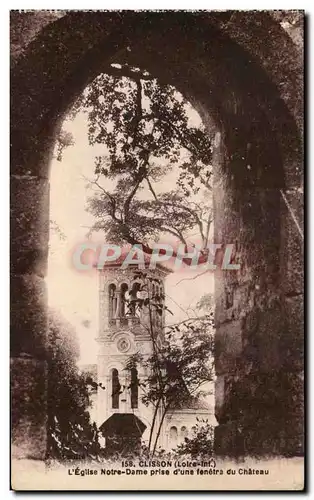 Ansichtskarte AK Clisson L&#39Eglise Notre Dame prise d&#39une fenetre du Chateau