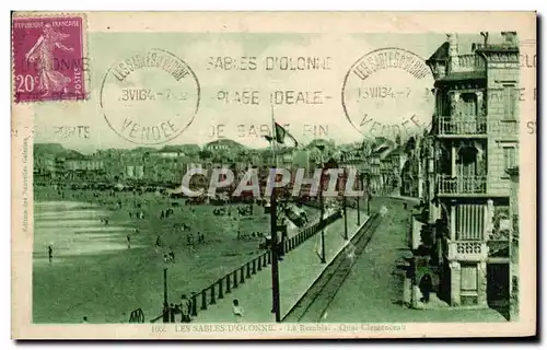 Cartes postales Sables D'olonne le remblai quai Clemenceau