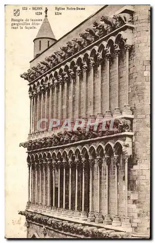 Ansichtskarte AK Dijon Eglise Notre Dame Rangee de fausses Gargouilles