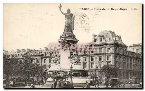 Cartes postales Paris Place de la Republique