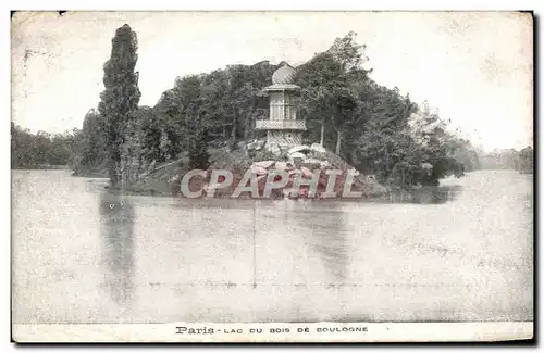Cartes postales Paris Lac Du Bois De Boulogne