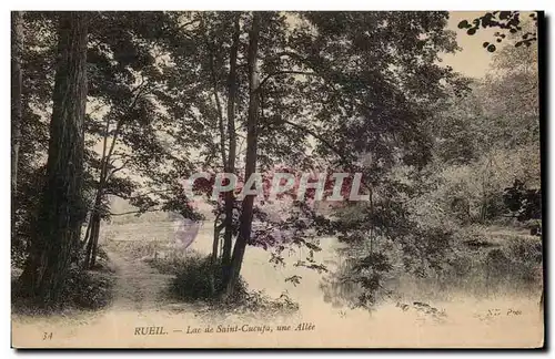 Cartes postales Rueil lac de Saint Cucuja une Allee