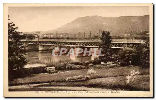 Ansichtskarte AK Hendaye Le Pont International d&#39Irun a Hendaye