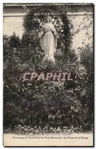 Cartes postales Patronage de Saint Paul de Pont Rousseau La Statue de la Vierge