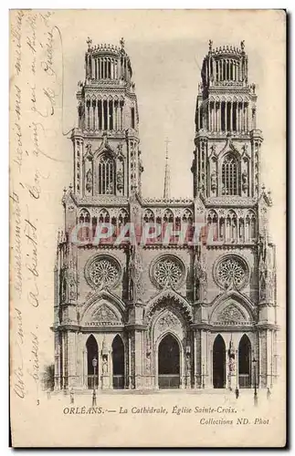 Cartes postales Orleans La Catbedrale Eglise Saint Croix