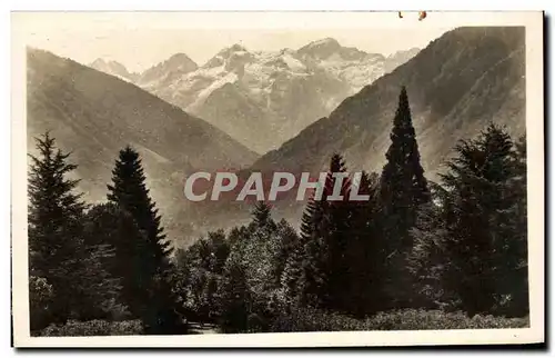 Cartes postales Luchon Le Parc et le port de Venasque Vus du Casino