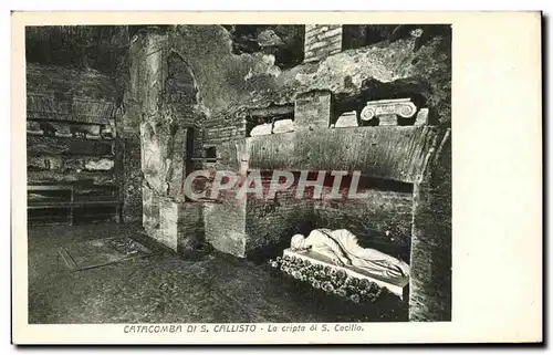 Cartes postales Catacomba di S Callisto La cripta di S Cecilia