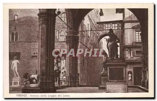 Ansichtskarte AK Flrenze Interno della Loggia dei Lanzi