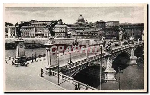 Ansichtskarte AK Roma Ponte Vittorio Emanuele II