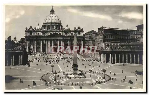 Ansichtskarte AK Roma Plazza e Basilica di S Pietro