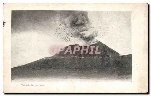 Cartes postales Vesuvio in eruzione