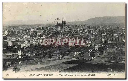 Cartes postales Clermont Ferrand Vue generale prise de Montjuzel